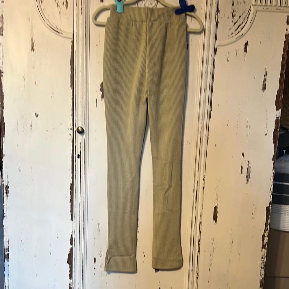 WeWoreWhat Tan Leggings Sleek Versatile Design